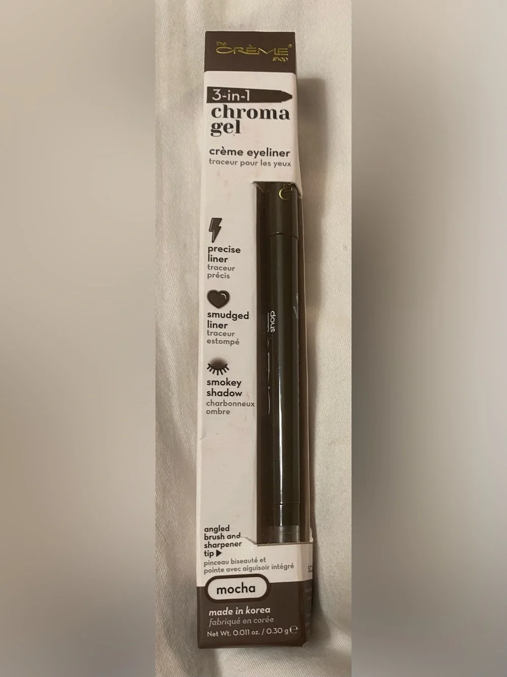 The Crème Shop 3-in-1 Chroma Gel Crème Eyeliner - Mocha
